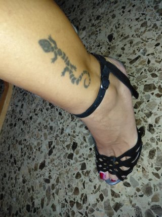 Zapatos de tacón negros talla 40