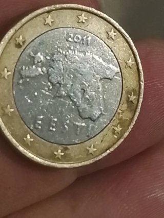 Moneda 1 Euro Estonia 2011