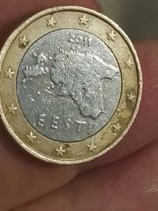 Moneda 1 Euro Estonia 2011