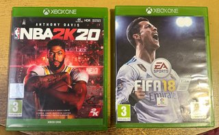 FIFA 18 y NBA 2K20 Xbox One.