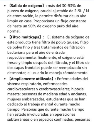 Concentrador de Oxígeno DEDAKJ
