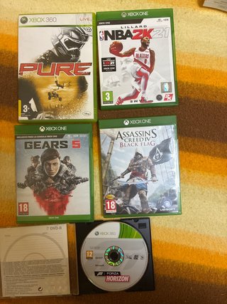 Lote de 5 Juegos Xbox One y Xbox 360