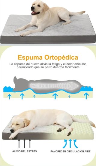 Cama ortopedica para perro grande
