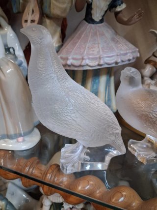 Set de 3 Esculturas de Cristal Lalique