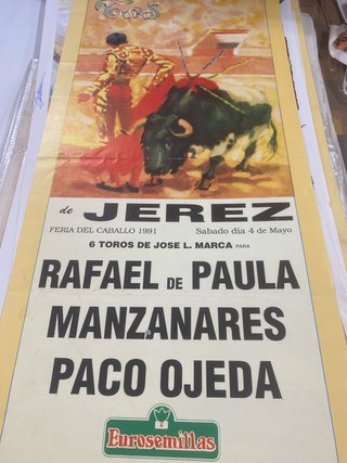 Cartel Toros Jerez 1991