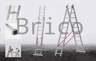 Escalera Aluminio Elite 2x14 - 4+4 M - 80-80x30mm