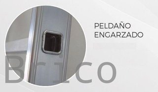 Escalera Aluminio Elite 2x14 - 4+4 M - 80-80x30mm