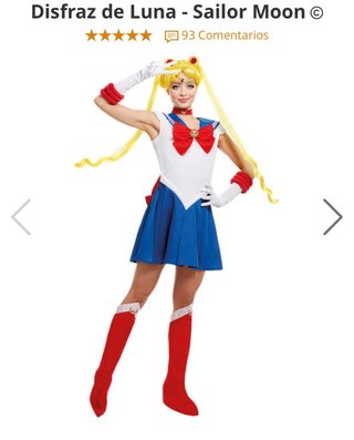 Disfraz de Sailor Moon-Guerrera luna REGALO PELUCA