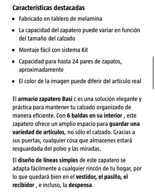Zapatero Roble 24 Pares