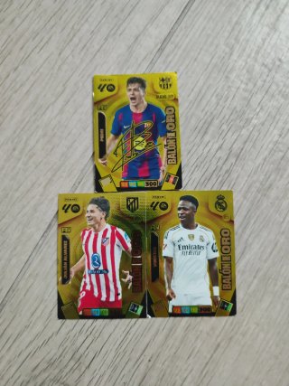 3 Cromos Balón de Oro Adrenalyn XL Laliga 25-26