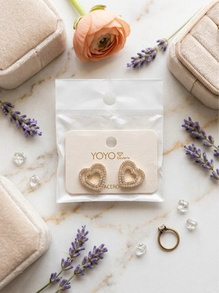 Pendientes de Corazón YOYO bisutería