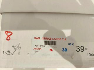 Sandalias Doradas Stiletto Talla 39