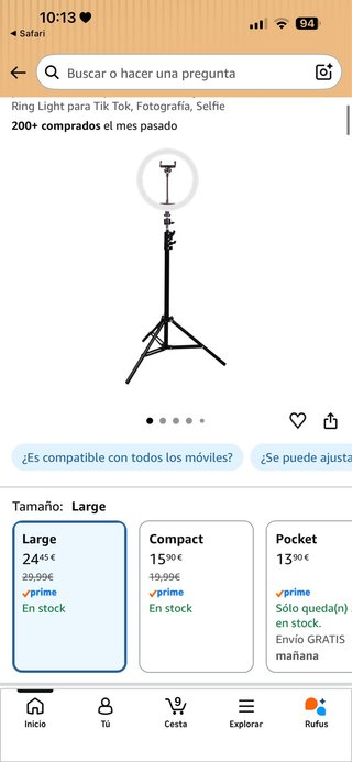 Aro de Luz con Trípode