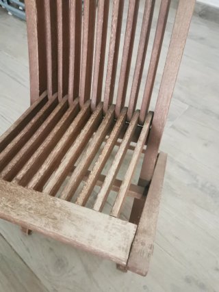 Silla de madera Teka para niñ@s