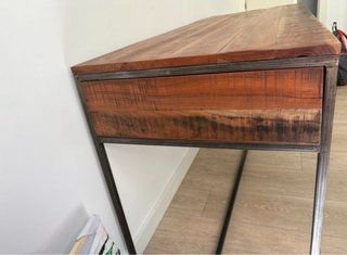 Escritorio de Madera de Acacia y Metal