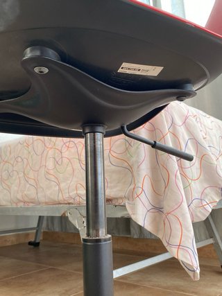 Silla de escritorio Ikea roja