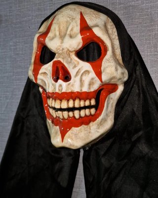Máscara Calavera Payaso Terrorífico pintada a mano