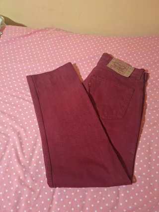 Pantalón Levi's 501 Rojo Talla W32 L34