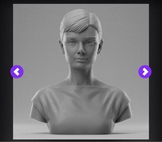 Busto Audrey Hepburn 3D 20cm Plastica