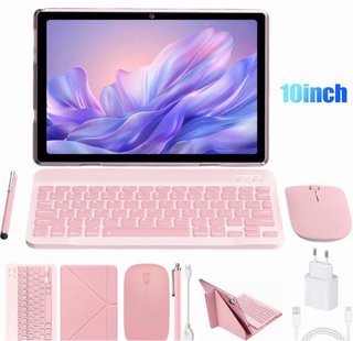 Tablet con teclado y accesorios