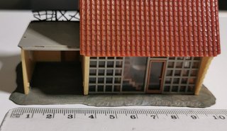 Casa moderna con garage maqueta escala 1:87 H0