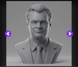 Busto Christopher Nolan 3D - 20cm