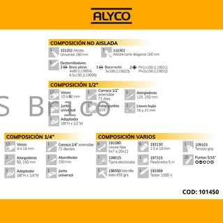 Maletín Herramientas 98 Piezas Alyco 101450