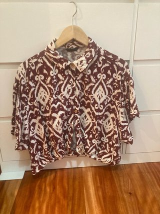 Camisa de verano Zara estampada