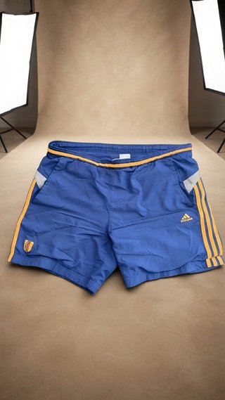 Pantalón Corto Adidas Pádel Azul Naranja Talla L