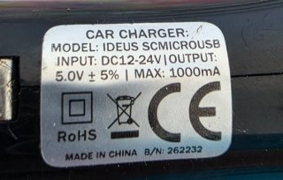 Cargador de Coche Micro USB