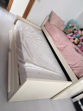 Cama nido con dos colchones
