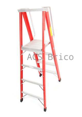 Escalera Fibra Tijera 2x4 - 1,14 Metros - 10400 - Mader