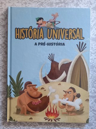 Livro infantil "História Universal - A Pré-Históri
