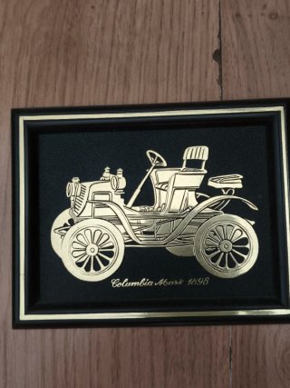 Cuadro Vintage Coche Columbia 1898