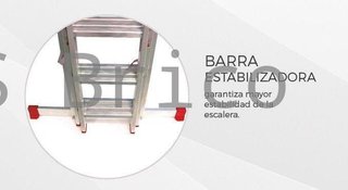Escalera Aluminio 3x7 - 2+2+2 M - 66x25mm