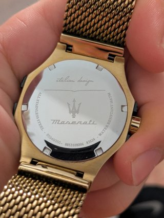 Reloj Maserati Dorado y Negro