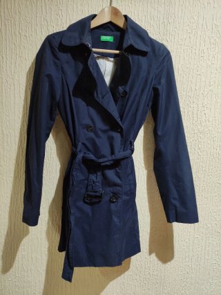 Gabardina Benetton azul