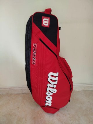 Bolsa de Tenis Wilson Tour Roja y Negra