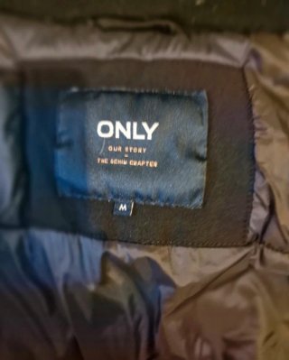 Parka imbottita Only Nera Taglia M