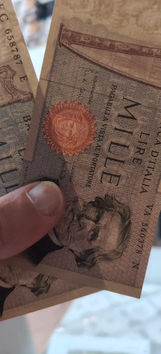 2 Banconote da 1000 Lire Giuseppe Verdi