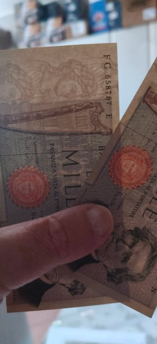 2 Banconote da 1000 Lire Giuseppe Verdi