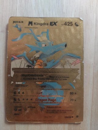Carta Pokémon M Kingdra EX Dorada 425 HP