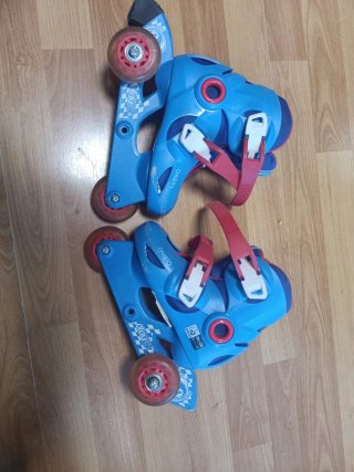 Patines Oxelo Azul/Rojo Talla 26-28