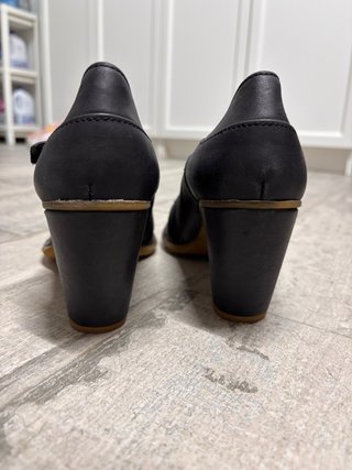 Zapatos El Naturalista Talla 41 Negros. Tacón 8cm