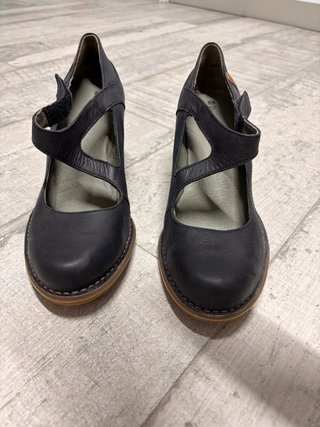 Zapatos El Naturalista Talla 41 Negros. Tacón 8cm