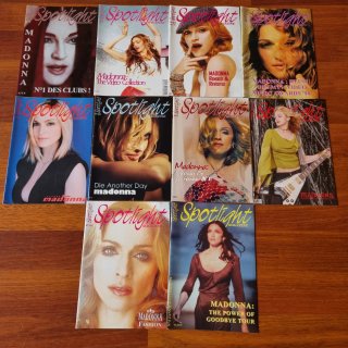 Lote de 10 revistas Spotlight de Madonna.