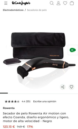 Secador de Pelo Rowenta Air Motion