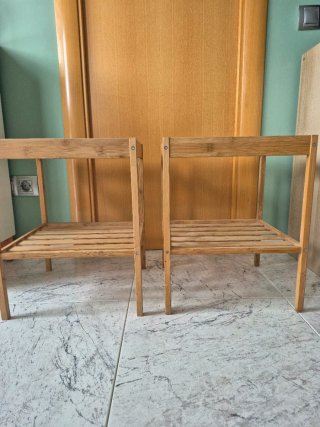 Pareja de Mesitas auxiliares/ noche IKEA Nesna