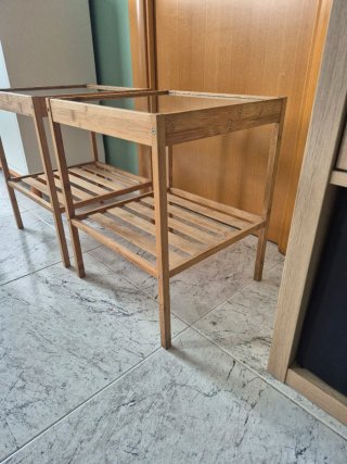 Pareja de Mesitas auxiliares/ noche IKEA Nesna