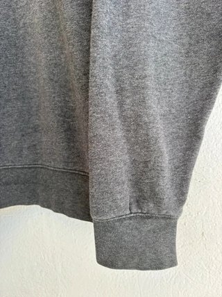 Nike Men’s Grey Oversized Swoosh Logo Crewneck...